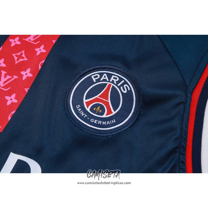 Camiseta de Entrenamiento Paris Saint-Germain Jordan 2023-2024 Sin Mangas Azul